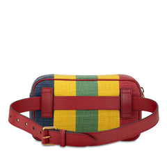 グッチ バイアデラ ボディバッグ ウエストバッグ 625895 レッド マルチカラー キャンバス レザー レディース GUCCI 【中古】