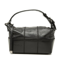 シャネル チョコバー ハンドバッグ ワンショルダーバッグ ロゴ ブラック キャビアスキン レディース CHANEL 【中古】