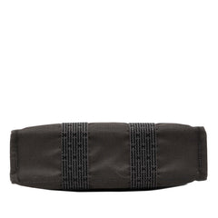 エルメス エールライン トートPM トートバッグ グレー ブラック キャンバス レディース HERMES 【中古】