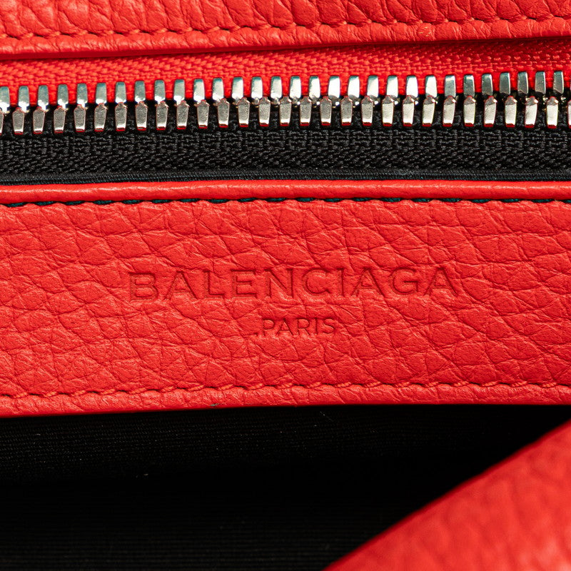 バレンシアガ 斜め掛け ショルダーバッグ 408691 レッド レザー レディース BALENCIAGA 【中古】