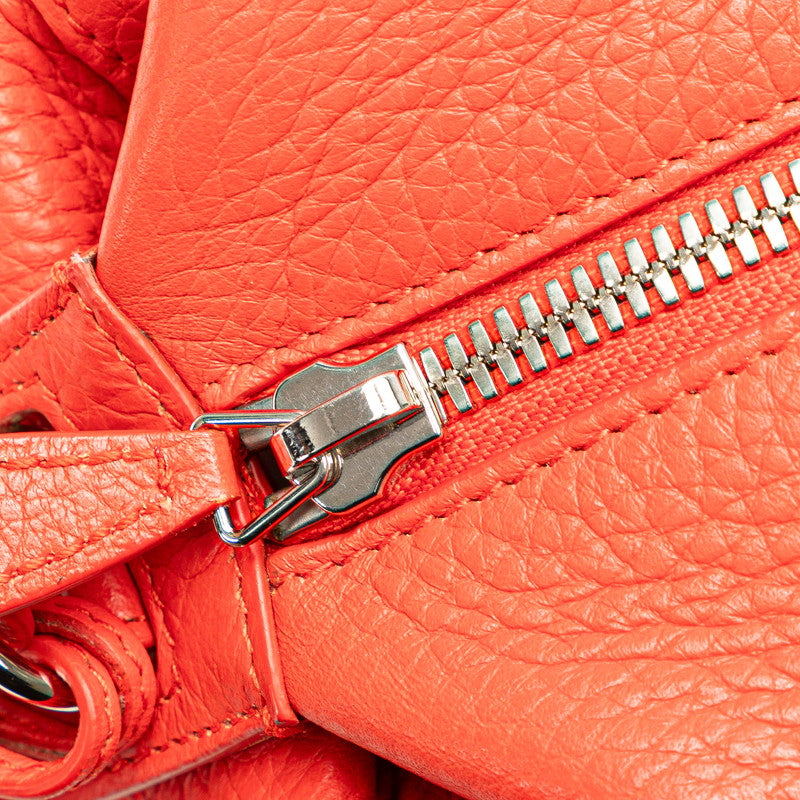 バレンシアガ 斜め掛け ショルダーバッグ 408691 レッド レザー レディース BALENCIAGA 【中古】