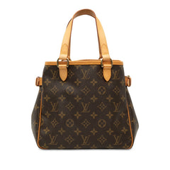 ルイ ヴィトン モノグラム バティニョール ハンドバッグ トートバッグ M51156 ブラウン PVC レザー レディース LOUIS VUITTON 中古