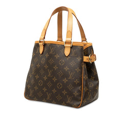 ルイ ヴィトン モノグラム バティニョール ハンドバッグ トートバッグ M51156 ブラウン PVC レザー レディース LOUIS VUITTON 中古