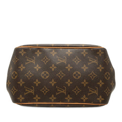 ルイ ヴィトン モノグラム バティニョール ハンドバッグ トートバッグ M51156 ブラウン PVC レザー レディース LOUIS VUITTON 中古
