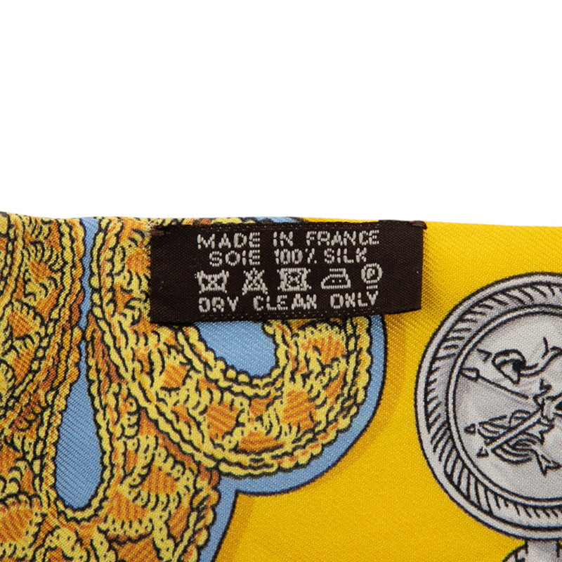 エルメス ツイリー EPAULETTES 肩章 スカーフ イエロー マルチカラー シルク レディース HERMES 【中古】