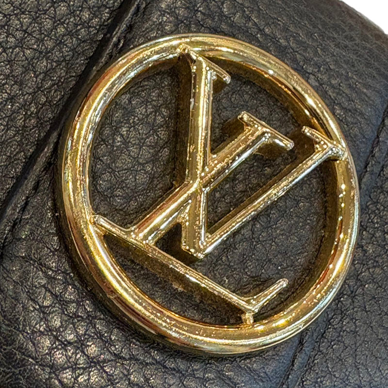 ルイ ヴィトン ポルトフォイユ ポンヌフ コンパクト 三つ折り財布 M80300 ノワール ブラック レザー レディース LOUIS VUITTON 【中古】