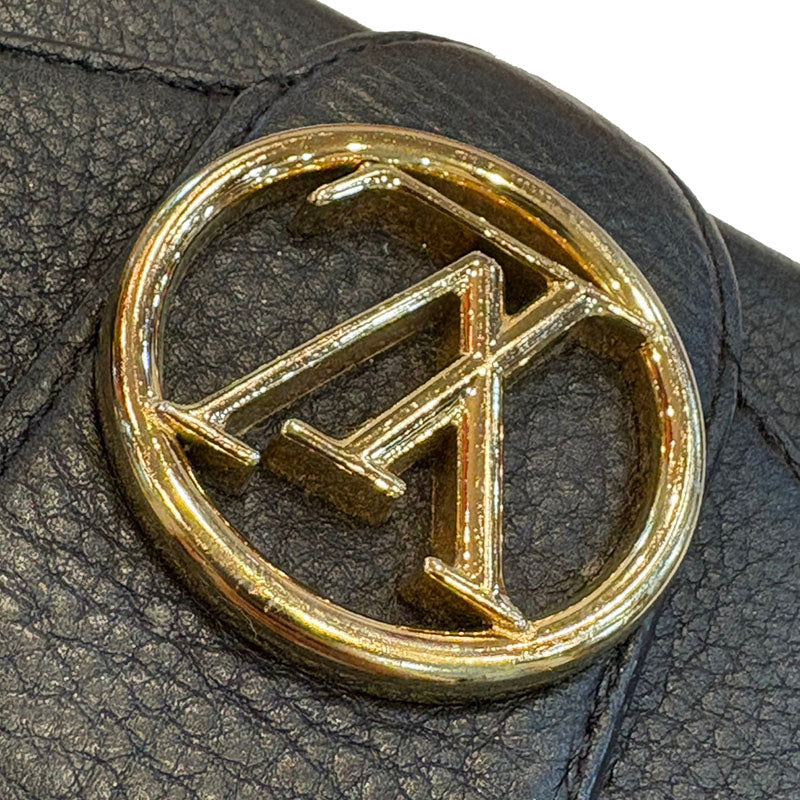ルイ ヴィトン ポルトフォイユ ポンヌフ コンパクト 三つ折り財布 M80300 ノワール ブラック レザー レディース LOUIS VUITTON 【中古】