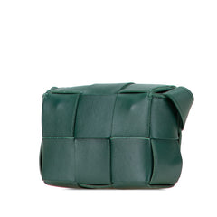 ボッテガヴェネタ マキシ イントレチャート キャンディ カセット ミニショルダーバッグ グリーン レザー レディース BOTTEGAVENETA 【中古】