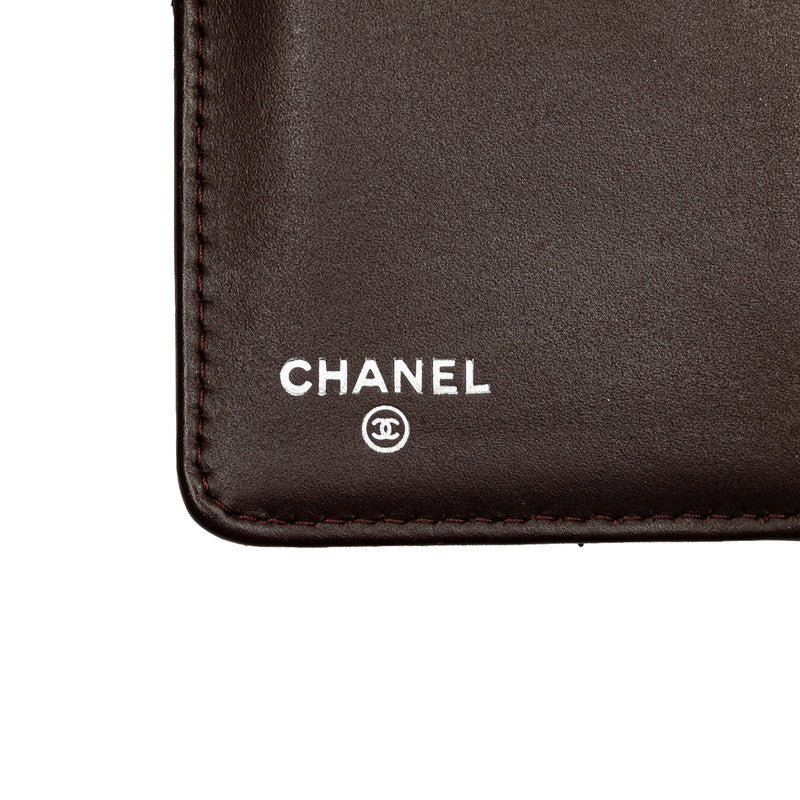 シャネル マトラッセ ココマーク 長財布 ブラック キャビアスキン レディース CHANEL 【中古】