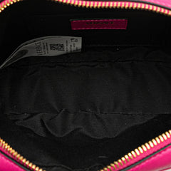 ヴェルサーチェ キルティング メデューサ 斜め掛け チェーン ショルダーバッグ 1008827 ピンク レザー レディース VERSACE 【中古】