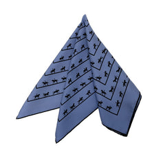 エルメス カレ40 SAUT GALOP CANTER RACK 馬術 乗馬 スカーフ ブルー ブラック シルク レディース HERMES 【中古】