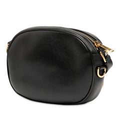 セリーヌ Cチャーム スモール ショルダーバッグ カメラバッグ ブラック レザー レディース CELINE 【中古】