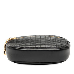 セリーヌ Cチャーム スモール ショルダーバッグ カメラバッグ ブラック レザー レディース CELINE 【中古】