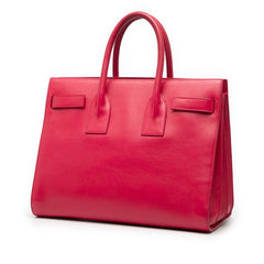 サンローラン サック ド ジュール ハンドバッグ 324823 ピンク レザー レディース SAINT LAURENT 【中古】