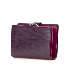 ルイ ヴィトン エピ ポルトフォイユヴィエノワ 二つ折り財布 M6364K カシス パープル レザー レディース LOUIS VUITTON 【中古】