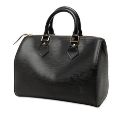ルイ ヴィトン エピ スピーディ25 ハンドバッグ ミニボストンバッグ M59032 ノワール ブラック レザー レディース LOUIS VUITTON 中古