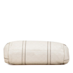 グッチ グッチシマ フロント トートバッグ ハンドバッグ 233609 ホワイト アイボリー レザー レディース GUCCI 【中古】