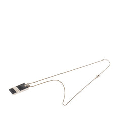 ルイ ヴィトン ダミエ グラフィット パンダンティフ ソーホー ネックレス M66023 ノワール ブラック メタル レディース LOUIS VUITTON 【中古】