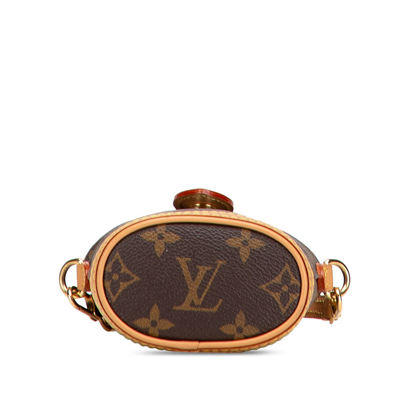 ルイ ヴィトン モノグラム フォールド ミー ポーチ ショルダーバッグ M80874 ブラウン PVC レザー レディース LOUIS VUITTON 【中古】