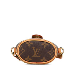 ルイ ヴィトン モノグラム フォールド ミー ポーチ ショルダーバッグ M80874 ブラウン PVC レザー レディース LOUIS VUITTON 【中古】