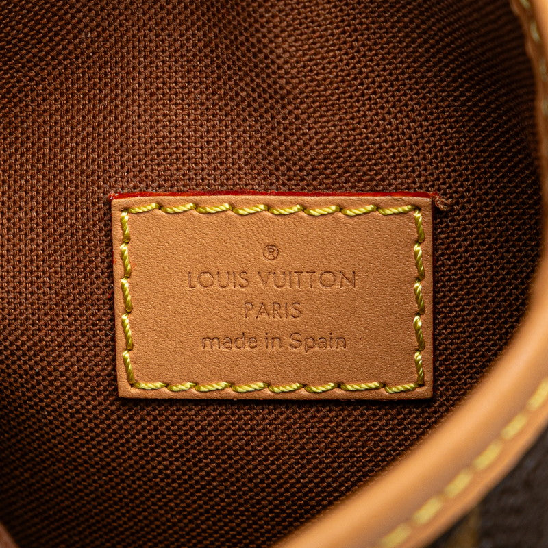 ルイ ヴィトン モノグラム フォールド ミー ポーチ ショルダーバッグ M80874 ブラウン PVC レザー レディース LOUIS VUITTON 【中古】