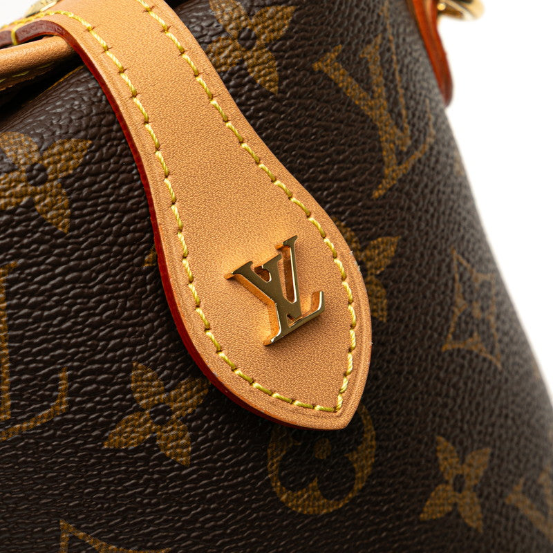 ルイ ヴィトン モノグラム フォールド ミー ポーチ ショルダーバッグ M80874 ブラウン PVC レザー レディース LOUIS VUITTON 【中古】