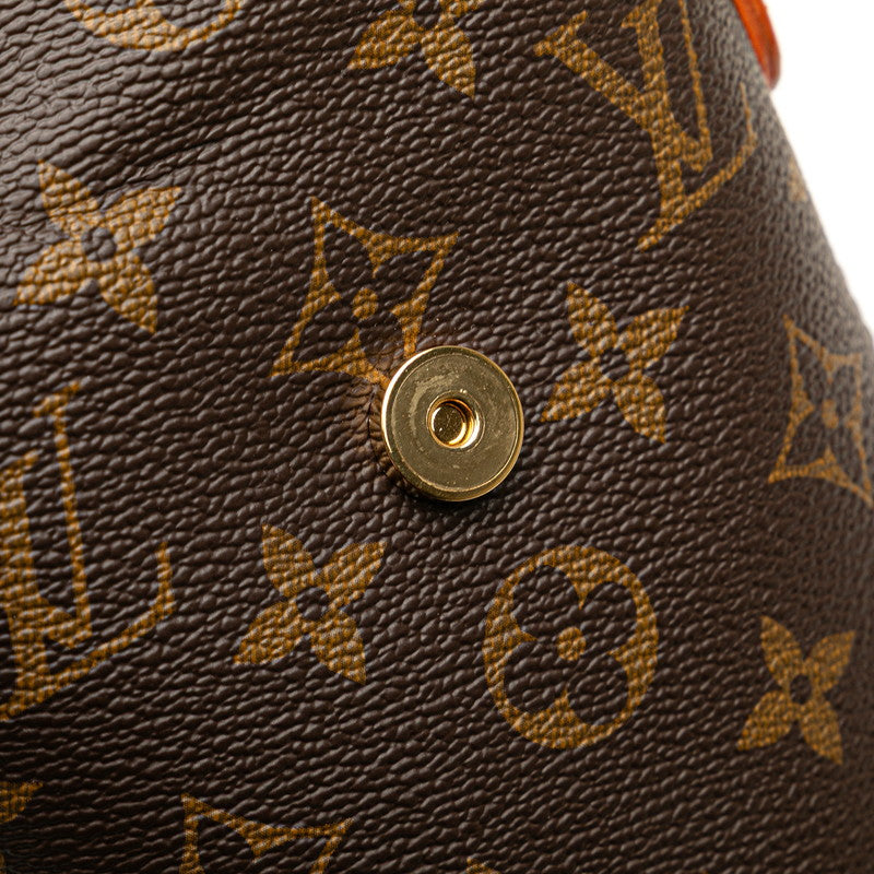 ルイ ヴィトン モノグラム フォールド ミー ポーチ ショルダーバッグ M80874 ブラウン PVC レザー レディース LOUIS VUITTON 【中古】