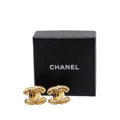 シャネル ココマーク マトラッセ イヤリング ゴールド メッキ レディース CHANEL 【中古】