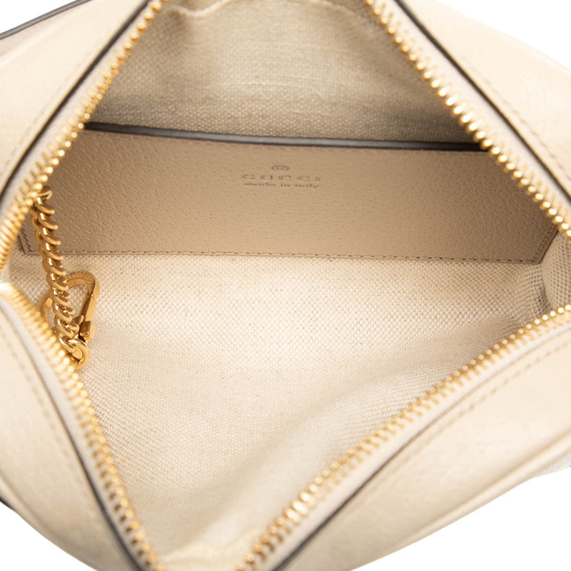 グッチ GGスプリーム オフィディア ショルダーバッグ 816359 ベージュ PVC レザー レディース GUCCI 【中古】