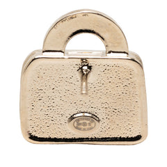 シャネル ココマーク バッグ モチーフ ピアス ゴールド ピンク メッキ ラインストーン レディース CHANEL 【中古】