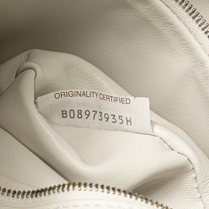 ボッテガヴェネタ ザ ツイスト ハンドバッグ ホワイト レザー レディース BOTTEGAVENETA 【中古】