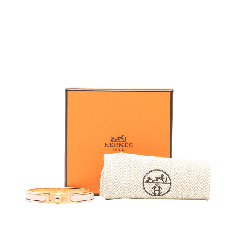 エルメス ミニ クリック ケリーPM ブレスレット ゴールド ピンク メッキ レディース HERMES 【中古】