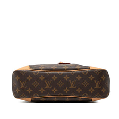 ルイ ヴィトン モノグラム オデオンNM MM 斜め掛け ショルダーバッグ M45355 ブラウン PVC レザー レディース LOUIS VUITTON 【中古】