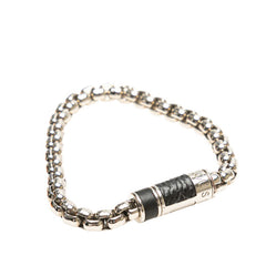 ルイ ヴィトン モノグラム エクリプス チェーン ブレスレット M63107 シルバー ブラック メタル メンズ LOUIS VUITTON 【中古】