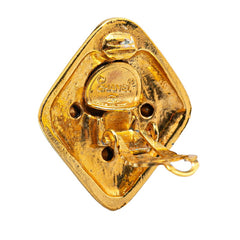 シャネル ビジュー ひし形 イヤリング ゴールド メッキ レディース CHANEL 【中古】