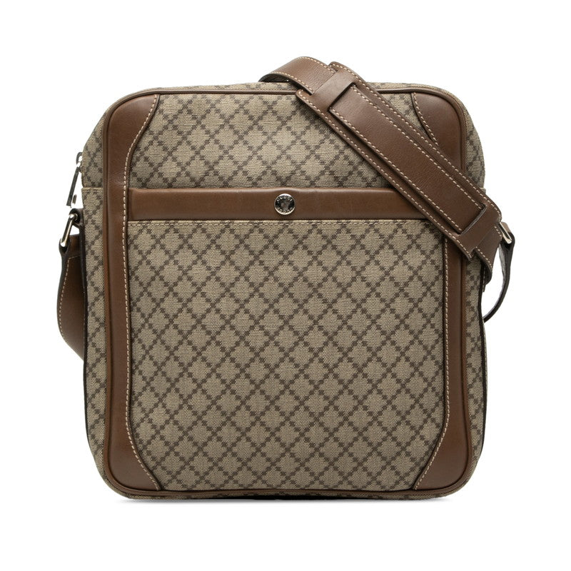 グッチ ディアマンテ ショルダーバッグ 268159 ベージュ ブラウン PVC レザー レディース GUCCI 【中古】