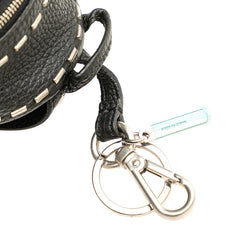 フェンディ リュック バックパック型 キーホルダー バッグチャーム 小物入れ 7AR471 ブラック レザー レディース FENDI 中古