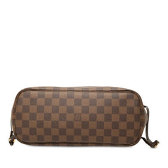 ルイ ヴィトン ダミエ ネヴァーフルPM トートバッグ ハンドバッグ N40600 ブラウン PVC レザー レディース LOUIS VUITTON 中古