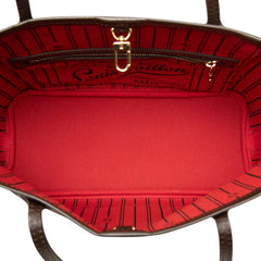 ルイ ヴィトン ダミエ ネヴァーフルPM トートバッグ ハンドバッグ N40600 ブラウン PVC レザー レディース LOUIS VUITTON 中古