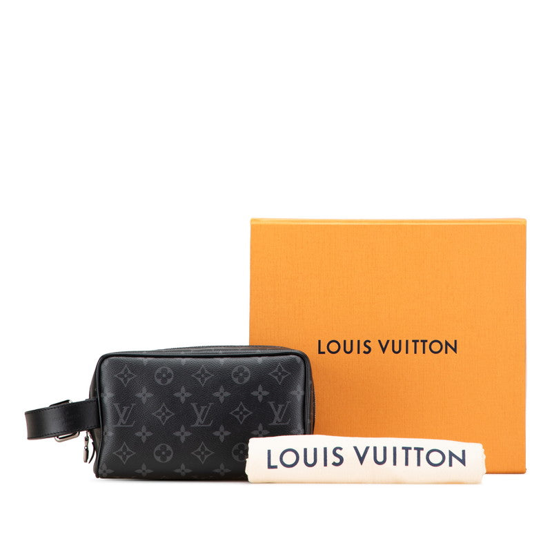 ルイ ヴィトン モノグラム エクリプス ロッカー ドップキット ハンドバッグ M83113 ブラック PVC レザー レディース LOUIS VUITTON 【中古】