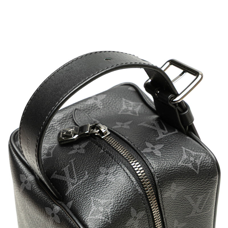 ルイ ヴィトン モノグラム エクリプス ロッカー ドップキット ハンドバッグ M83113 ブラック PVC レザー レディース LOUIS VUITTON 【中古】