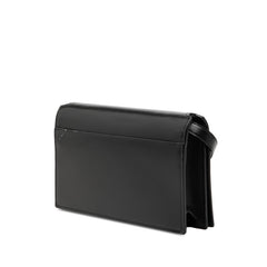 サンローラン 斜め掛け フラップ ショルダーバッグ 769162 ブラック レザー レディース SAINT LAURENT 【中古】
