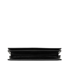 サンローラン 斜め掛け フラップ ショルダーバッグ 769162 ブラック レザー レディース SAINT LAURENT 【中古】