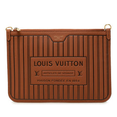 ルイ ヴィトン ネヴァーフル インサイドアウト 付属 ポーチ ブラウン レザー レディース LOUIS VUITTON 【中古】