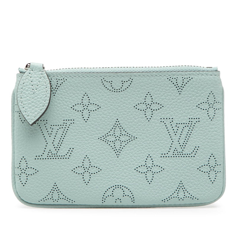 ルイ ヴィトン マヒナ ポシェット クレ コインケース M80696 ヴェール ラグーン レザー レディース LOUIS VUITTON 【中古】