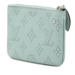 ルイ ヴィトン マヒナ ポシェット クレ コインケース M80696 ヴェール ラグーン レザー レディース LOUIS VUITTON 【中古】
