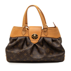 ルイ ヴィトン モノグラム ボエシPM トートバッグ M45715 ブラウン PVC レザー レディース LOUIS VUITTON 【中古】