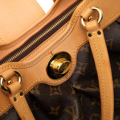 ルイ ヴィトン モノグラム ボエシPM トートバッグ M45715 ブラウン PVC レザー レディース LOUIS VUITTON 【中古】