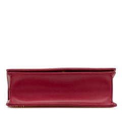 ディオール ディオラマ スタッズ ショルダーバッグ レッド レザー レディース Dior 【中古】