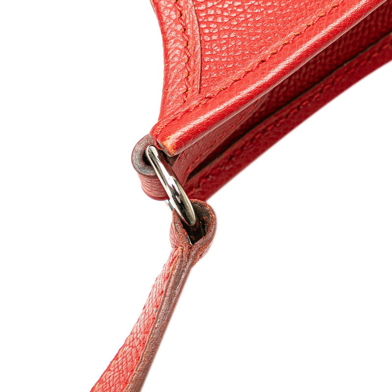 エルメス エヴリンTPM ショルダーバッグ レッド ヴォーエプソン レディース HERMES 【中古】